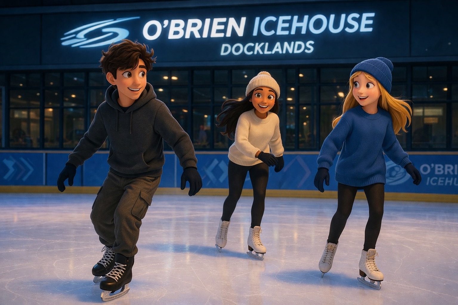 ICE SKATING (try not to fall) :P