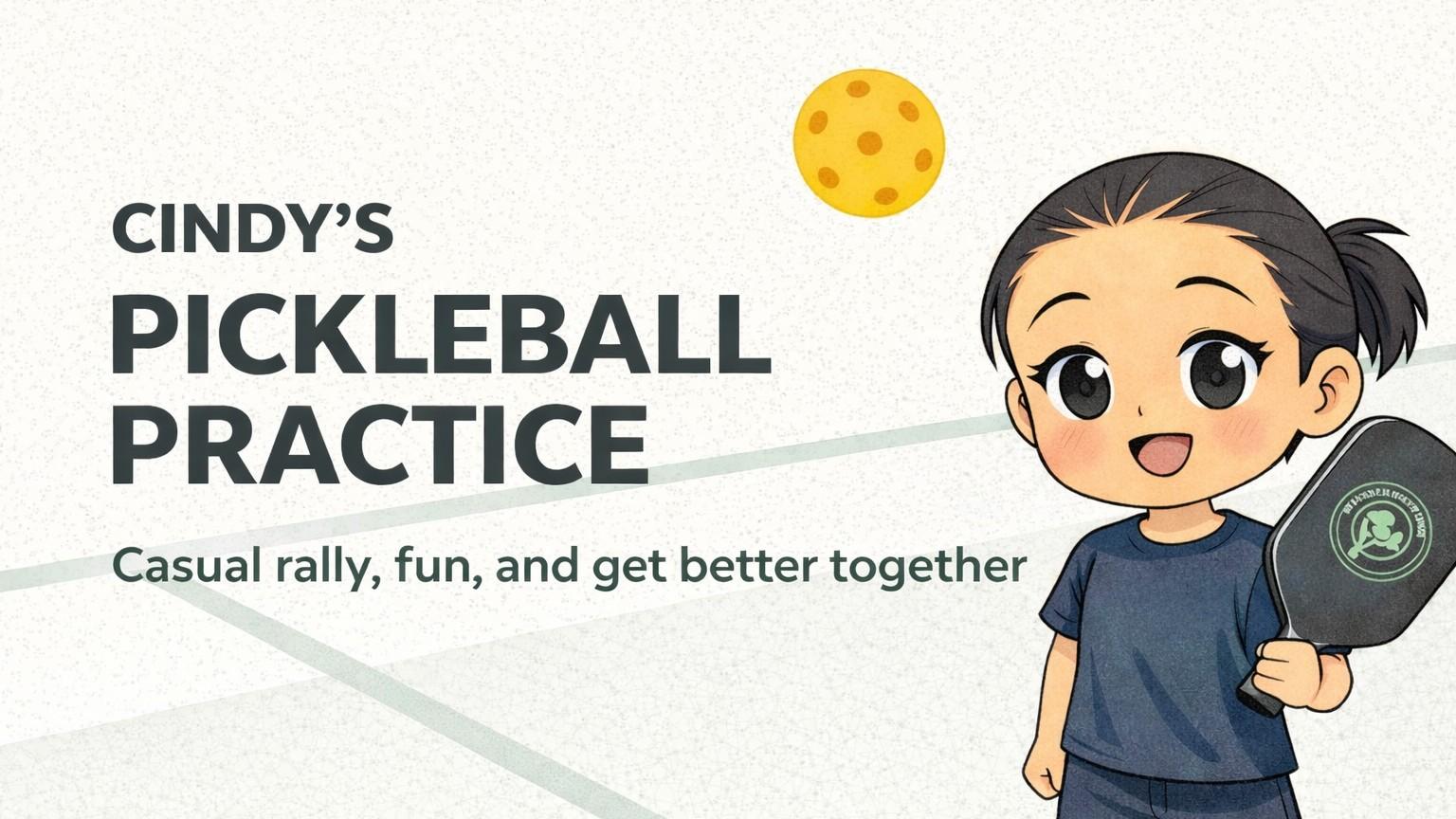 Cindy's Pickleball Practice